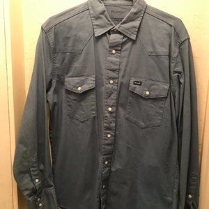 Wrangler western work shirt pearl snap